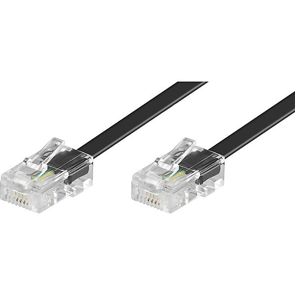 Goobay ISDN Modularanschlußkabel 6m,sw,St/St 50256
